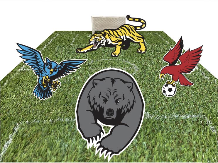 Soccer 4v4 with Animal Characters