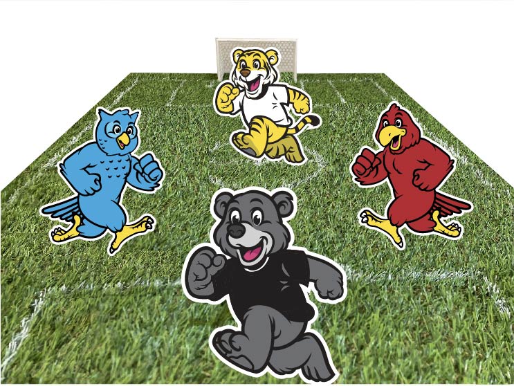Soccer 4v4 with Animal Characters